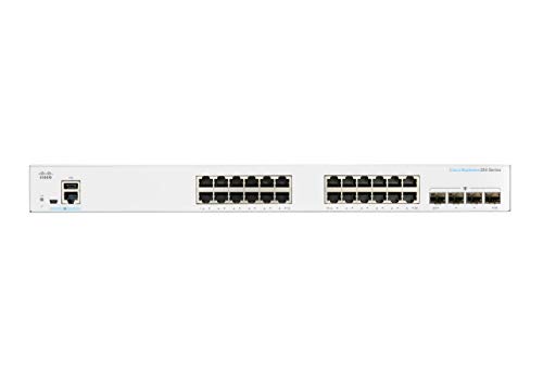 Image of Cisco Business CBS250-24T-4G Smart Switch | 24 Port GE | 4x1G SFP | Limited Lifetime Protection (CBS250-24T-4G)