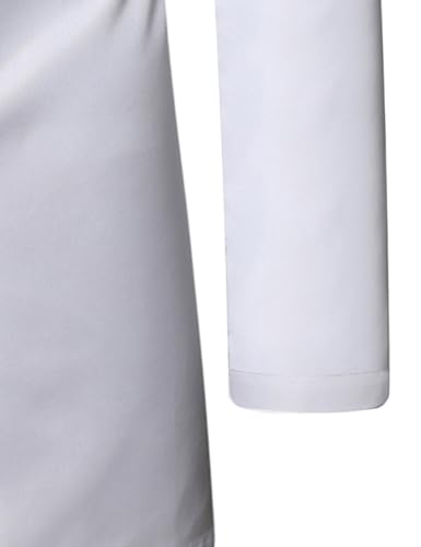 ZEROYAA Men's Traditional Suit Long Sleeve Button up African Foil Stamping Dashiki Shirt and Pants Ethnic 2 Piece Outfit 6