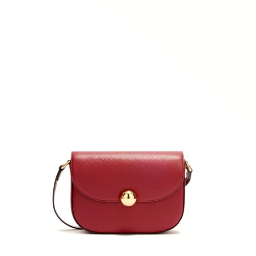 Bolso bandolera Furla cuero Vitello crossbody bag rojo oscuro Ciliegia d