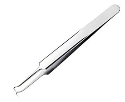 Dia owei Acero Inoxidable Blackhead acné Remover Herramientas Come Done Bend Clip Pinza Curved Pickel