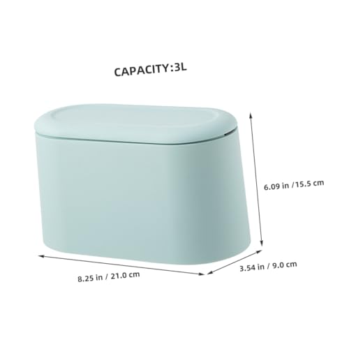 Caneca de basura mini rectangular azul LABRIMP 3L miniatura 3