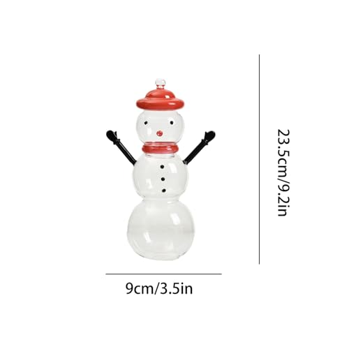 Muñeco de nieve dulces caja de almacenamiento ideal como regalo y centro de Navidad para mesas 6