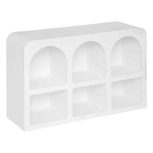 Atmosphera - Meuble 6 niches soleya 110x71,5cm Blanc