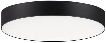 Maxim Trim-12.5W 1 LED Flush Mount-5 Inches Wide by 0.75 inches high-Black Finish