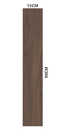 Image of JAAMSO ROYALS PVC Flooring Planks Tiles Self Adhesive Peel & Stick Wooden Design, 6 Planks, 12 Square Feet (Dark Brown Oak)