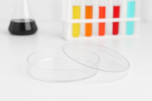 Image of Genxx Polypropylene Petri Dish 50MM (PACK OF 12) Clear and Unbreakable Lab Culture Dish, Autoclavable Plastic Petri Plate for Science Experiments and Laboratory Use