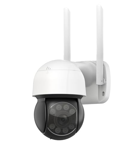 KYF Caméra IP WiFi Extérieure Motorisée Ultra HD 6MP Carte SD 32Go Incluse