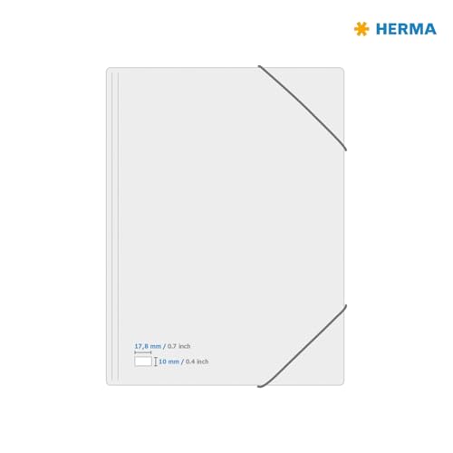 Herma Etichetta Autoadesiva Bianco 17,8X10Mm 25 Fogli Din A4 6750 Pezzi - 4