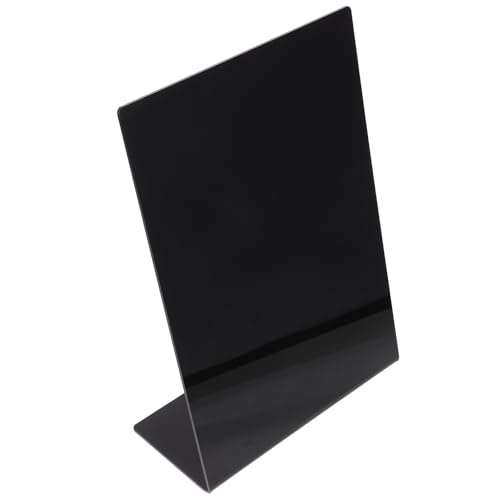 Mini letrero de pizarra negra acrilica para organizar mesas de oficina y fiestas
