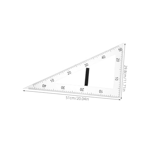 Accesorio de enseñanza de matemáticas con regla de 60 grados escolar 2