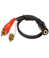 Improvhome 3.5mm Female Stereo Jack To 2 RCA Male Plugs Cable for Personal Computer 1.5 Meter / 4.9 Feet - Black (B0DCC7R36Z) Amazon Price History, Amazon Price Tracker