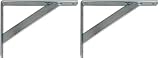 DESIGN FONCTIONNEL : L'équerre murale métalique est un produit polyvalent, robuste et facile à installer, offrant une solution pratique et durable pour la mise en place d'étagères dans n'importe quel espace.