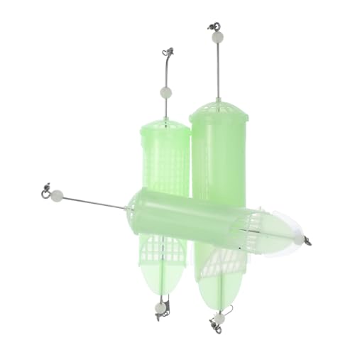 FOYTOKI 3Pcs Fishing Bait Cage Lure Holder for Outdoor Fishing Lightweight and Portable Fishing Gear for Bait Release and Catching