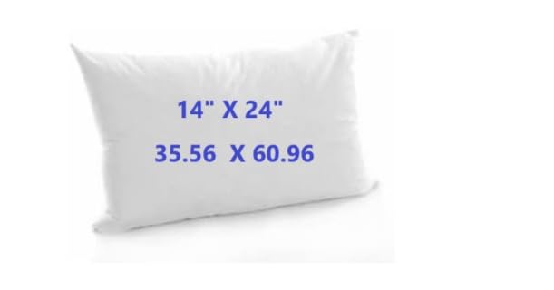 Rectangular Oblong Hollowfibre Cushion Pads Inner Inserts - Bounce Back Cushions (Pack of 2) (14" x 24", 2, count)
