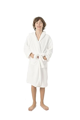 BC BARE COTTON Boys Microfiber Fleece Hooded Robe4