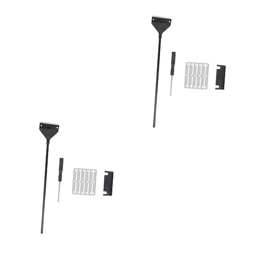 Didiseaon 2 Conjuntos raspador de algas de aquário reutilizável aquário de vidro acessórios para aquário conveniente removedor de algas conveniente raspador de algas pequena Liga de alumínio