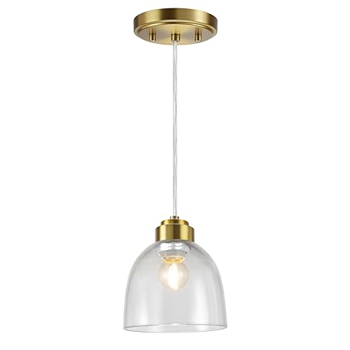Image of Aspen Creative 23623-60-3, Clear Glass Shade for Lighting Fixture /Vanity Light /Wall Light, Size: 5-3 /4 inch D x 5-1 /8 inch H, 3Pcs /Pack