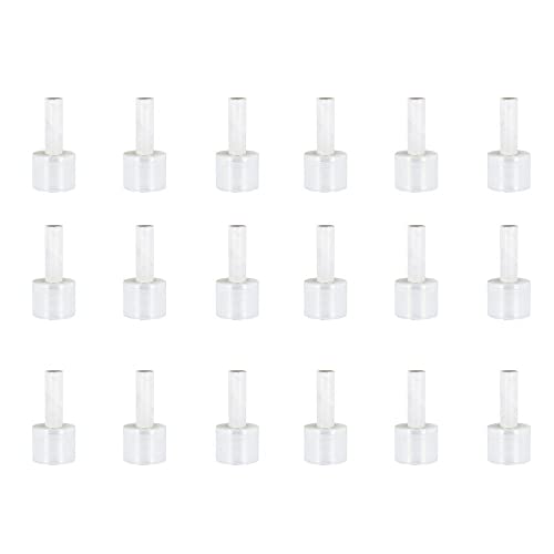 Shield Extended Core Stretch Wrap, 18 Pack, 3 Inch x 650 Feet, 100 Gauge, Clear Plastic Cling, Hand Shrink Film Roll for Pallet Moving Packing