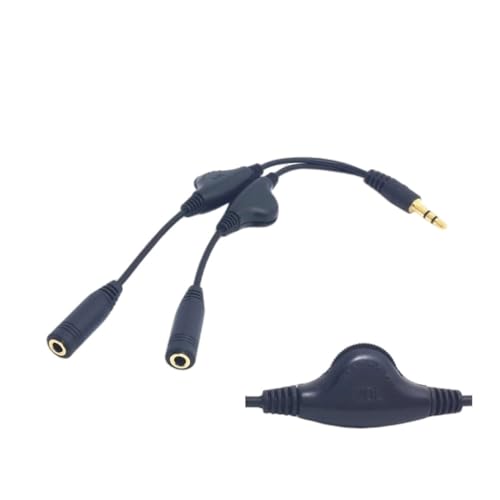 Cable divisor de auriculares 3.5mm macho a hembra miniatura 3