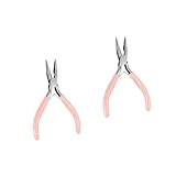 EXAOMBLE 3個 ラジオペンチ グリップ 修理 道具 ミニジュエリープライヤー