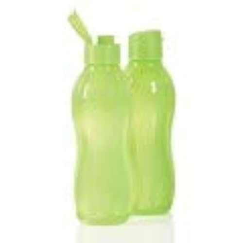 Tupperware Eco Sports Water Bottle Flip Top 1 Ltr 2pcs