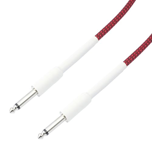 ESTCNK Cable de guitarra macho a macho de 6,35 mm a 6,35 mm para instrumento eléctrico de mandolina