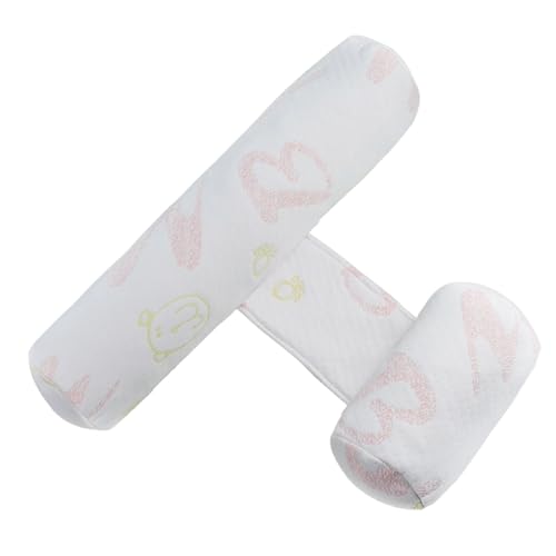 Almohada para dormir para bebé, cuña para dormir de lado y almohada antivuelco, posicionador de sueño infantil ajustable para cochecito de cuna, funda de seda de leche, lavable a máquina, cuña para d