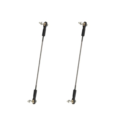 Gracilaria 2PCS RC Toy Push Rod Adjustable Tie Rods Ball Head Joint Servo Linkage Link Rod for RC Airplane Helicopter Car Boat DIY Model Toy Parts (M3x150mm)