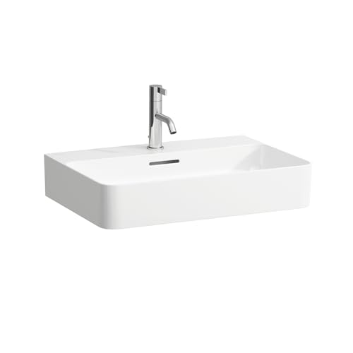 LAUFEN VAL Aufsatzwaschtisch, ohne Hahnloch, mit Überlauf, US geschl. 600x420mm, H8162837581091, Farbe: Graphit matt