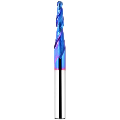 EANOSIC Tapered Ball Nose Router Bit 1/4 Shank