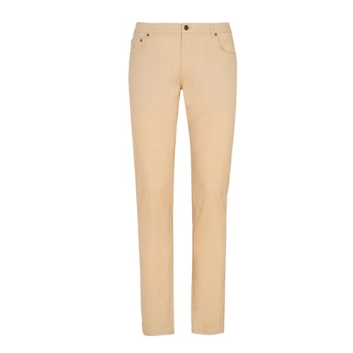 Pantalon Positano stretch beige regular fini les pantalons serrés