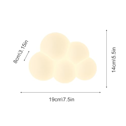 Lámparas de pared acrílicas de diseño moderno con iluminación decorativa LED de nube 5