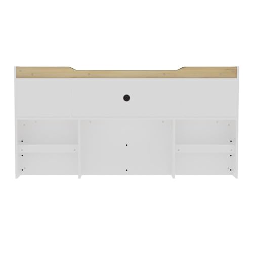 Image of Wakefit Bed | 3 Yr Warranty | King Size Bed, Comes with Storage Box, Noise-Free, Density: 680-750 kg /m, Termite & Borer Resistant, Fits Mattresses Up to 8 inches (Halos 78 x 72 - Frosty White)