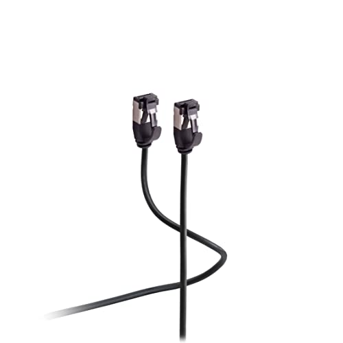 Patchkabel Flexline®-Netzwerk Cat. 8.1 U/FTP PIMF, Extra dünn TPE Schwarz 10 m Marque