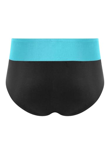 Kids Girls High Waisted Dance Briefs Color Block Gymnastics Ballet Dance Briefs Panties Underwear2