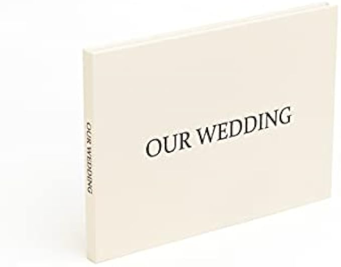 The Motion Books (OUR WEDDING - BLACK FOIL) | Video Book that plays your wedding video | Card with Video Display, Wedding Video Book, Wedding Video Album | 4GB Memory, IPS Display, Linen Bound and Rec