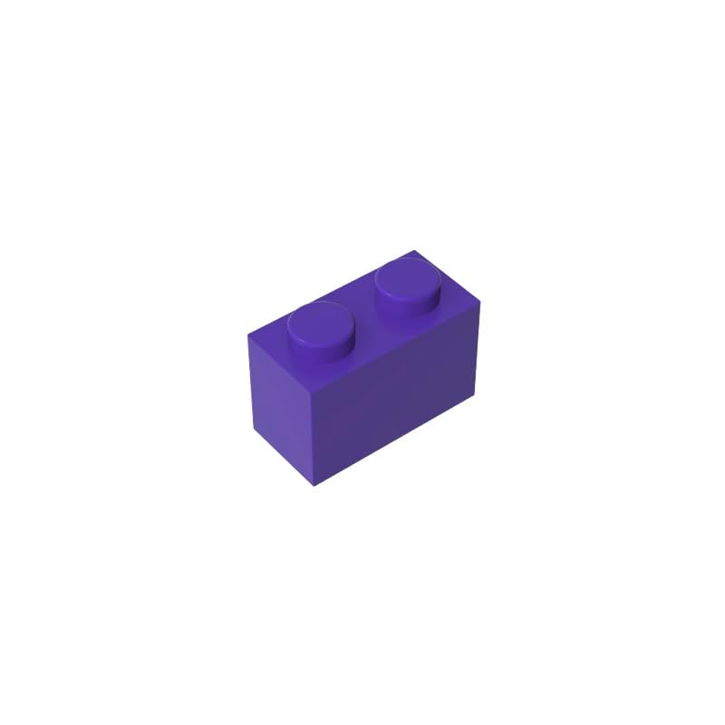 3004 Basic Bricks Brick 1x2 50 Pieces GDS-532 Compatible with Lego Building Blocks Color:Dark Purple