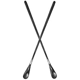 SEWACC 2個 爬虫類用ステンレス製給餌スプーン 耐久性のある小動物用フードスクープ 人間工学ハンドルで持ちやすく清潔簡単 トカゲやリザ