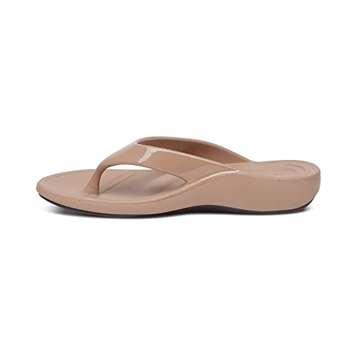 Image of Aetrex Maui Orthopedic Flip Flops for Women Arch Support - Pressure Relief Water-friendly Shock Absorption Super Soft UltraSky EVA Foam Flip Flops
