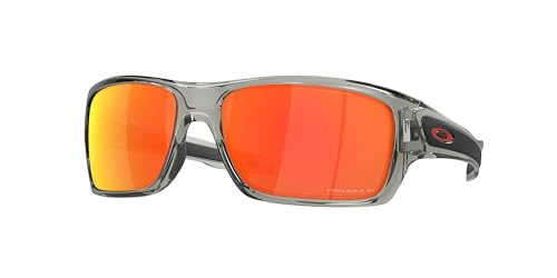 Oakley OO9263 Sunglasses Bundle: OO 9263 926357 Turbine Grey Ink Prizm Ruby Po and Universal Anti-slip Silicone Leash