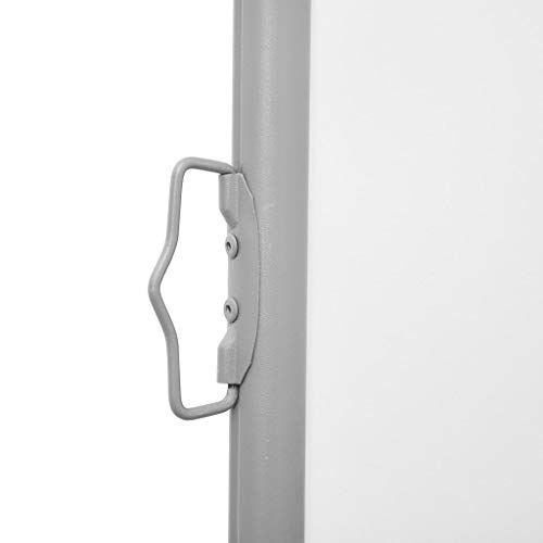 Store latéral extensible 170x600 anthracite contre le vis-à-vis
