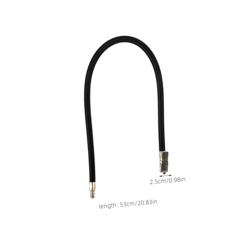 Inflator Hose Extension Extend Tire Inflator Tube for Fast Car Inflation Rubber Hose Adapter Quick Connect Suitable for Most Standard Tire Pumps2