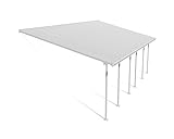 Palram - Canopia Feria Patio Cover 13' x 28' White/Clear Outdoor Canopy Awning for Patio, Waterproof Canopy, Patio Awning, Outside Canopy for Backyard, Outdoor Gazebo with 100% UV Protection
