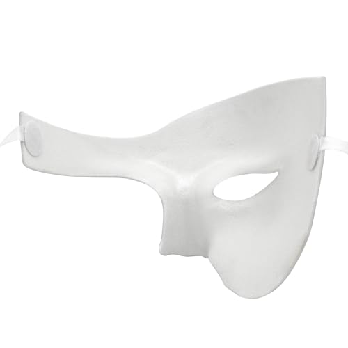 Half Face Men's Phantom of The Opera Vintage Design Venetian Carnival Masquerade Mask