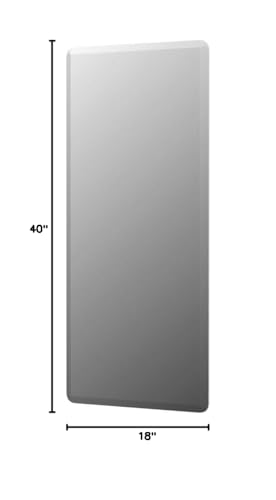 Rectangle Beveled Mirror (18 x 40) by Spancraft Glass