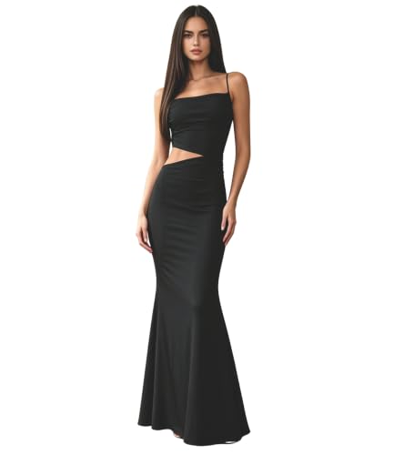 Image of PORRCEY Women's Sexy Elegant Rhinestone Bodycon Dress Hot Drilling Clubwear