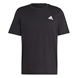 Rippen -Crew adidas Herren Essentials Single Langarm T-Shirt, Black, M