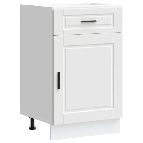 vidaXL Base da Cucina Porto Bianco in Legno Multistrato