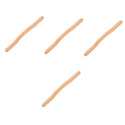 FOMIYES 4pcs Wooden Massage Stick for Body Therapy Body Massage Tools Massager