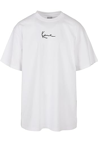 Karl Kani Herren KKMQ12002 SMALL Signature Tee WHT White, XL